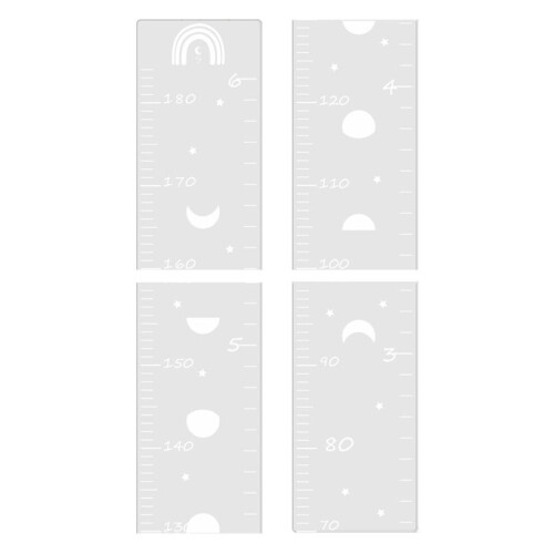 1 set - Lengtestickers/hoogtemeter voor peuters (hout)
