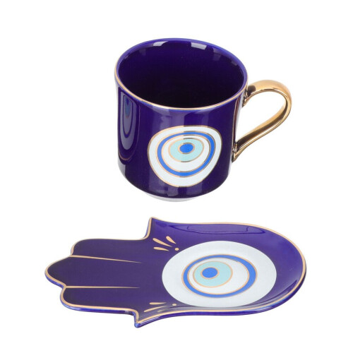 1 Set Keramik-Teetasse mit Milchbehälter