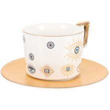 1 Set Kaffeetasse mit böser Keramiktasse und Untertasse