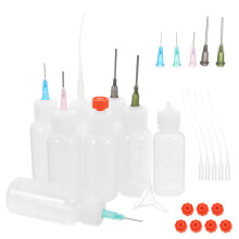 1 Set Mini-Trichter mit Nadel, Applikatorflasche und Verschlusskappe