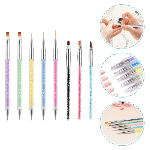 1 Set doppelseitiger Nagelstift, ABS 3D Nagelpinsel 2