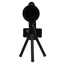 1 juego de telescopio monocular ligero de un solo tubo para teléfono (negro)
