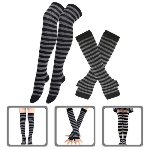 1 Set Polyester-Beinwärmer für Damen 2