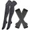 1 Set Polyester-Beinwärmer für Damen 2