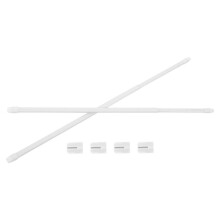 1 set verstelbare douchegordijnstang 30-50 cm