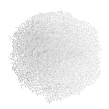 1 zakje met kleine witte piepschuimballetjes (100 g) voor kerstversiering
