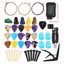 1 strängad gitarrtillbehör plastfingerskydd set