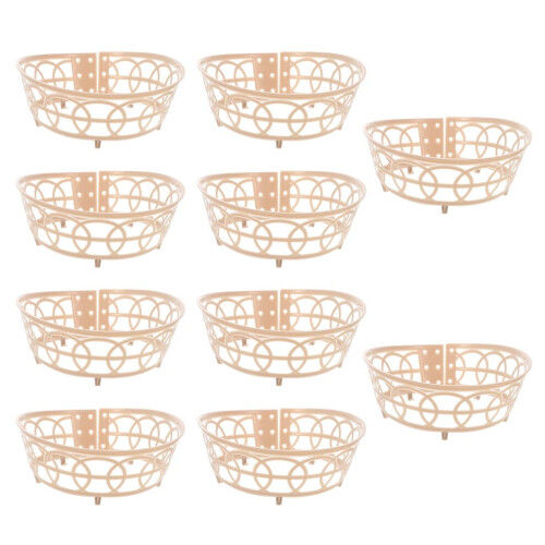 10 Braided Hat Inner Rings Plastic