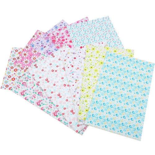 10 Blatt Bastelpapier in Lederoptik, DIY-Material