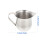 1 jarra de leche plateada, vaso multiusos para bebidas. 2