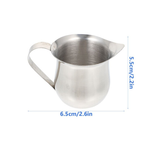 1 jarra de leche plateada, vaso multiusos para bebidas. 1