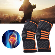 Orangenes Knieschoner Pad Unterstützung für Sport, Laufen, M Größe