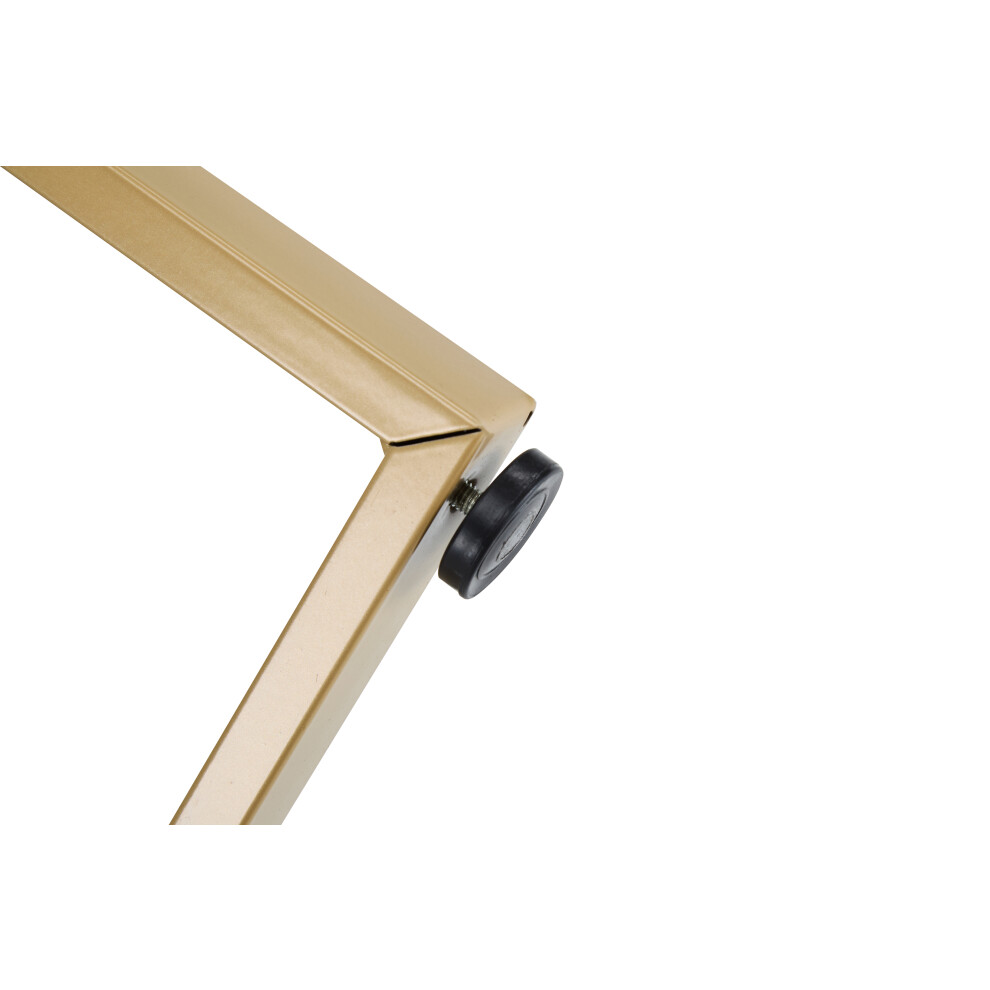 White Metal Leg Dining Table 1 Piece Modern Marble Surface Sturdy Frame Breakfast & Restaurant Use Elegant White/Gold Finish-image-OPC-PMXFW2C-NEW