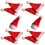 10 gorros de piruleta, gorros de Papá Noel, mini gorros DIY, set de dulces 3