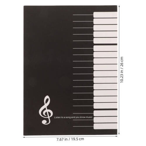 10-stavsbok med noter, gitarr, piano, anteckningsbok, manuskript 1
