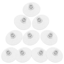 10 Saugnapf-Pads aus PVC mit Schraubgewinde