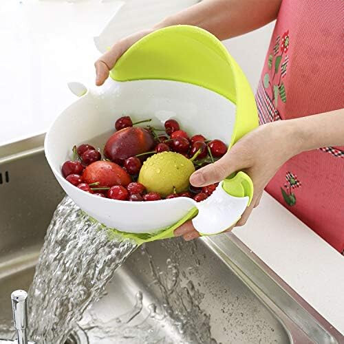 Στραγγιστήρι χωρίς BPA με εργονομικό σχεδιασμό, Συμπαγές σουρωτήρι τροφίμων για 2