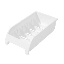Escorredor de pratos para cozinhas modernas, suporte para pratos de salada/sobremesa com drenagem eficiente e suporte vertical, uso em diversos