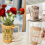 Ρουστίκ χειροποίητη θήκη ποτηριών από μπαμπού, γεωμετρικό σχέδιο Island Chic, 5