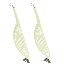 Colino in silicone resistente al calore per tutte le pentole, colino a clip facile da usare con struttura lavabile in lavastoviglie, scolapasta da