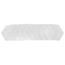 10 transparente sechseckige Acrylplatten für DIY-Projekte