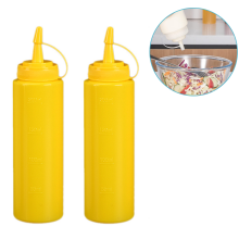 Frasco dosador com bico aplicador para culinária criativa, design próprio para micro-ondas que facilita a adição de sabor, durável e