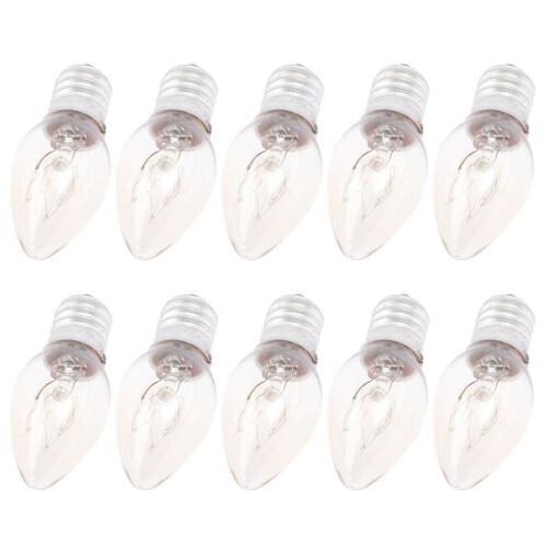 10 transparente 10W E14 220V Kerzenlichter