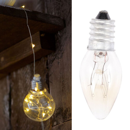 10 transparente 10W E14 220V Kerzenlichter 2