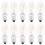 10 transparente 10W E14 220V Kerzenlichter 4