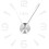 Modern Silver Wall Clock Sticker Decor for Home and Office Spaces 14