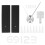 Modern Silver Wall Clock Sticker Decor for Home and Office Spaces 15