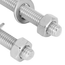 4 Sets 7mm Swimming Pool Step Fastener Bolts and Nuts Underwater Ladder Parts