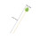 100 skewers/appetizer sticks with leaf-shaped attachment 2