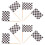 100 cure-dents blancs en forme de drapeaux de course pour cocktail 3