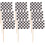 100 cure-dents blancs en forme de drapeaux de course pour cocktail 5
