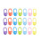 100 knitting and crochet thread counters with safety lock, clips 1