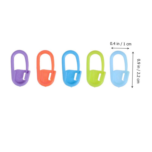 100 knitting and crochet thread counters with safety lock, clips 1