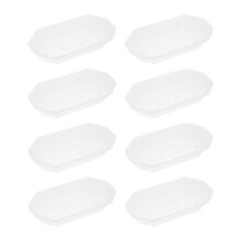 100 Stück Einweg-Obstbehälter/Servierplatten
