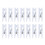 100 stuks decoratief wit hout 1