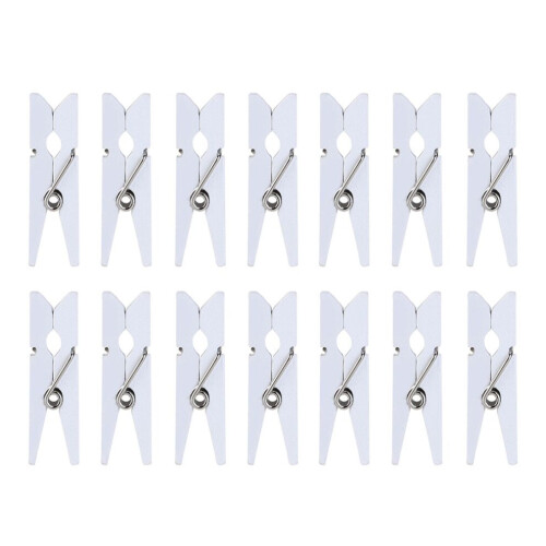 100 stuks decoratief wit hout