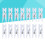 100 stuks decoratief wit hout 4