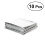 10 Notfall-Überlebensdecken 21x13cm Silber für den Außenbereich 2