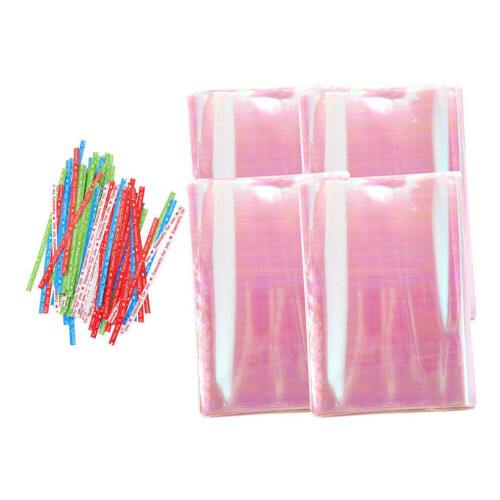 100 transparent packaging bags for sweets and candy