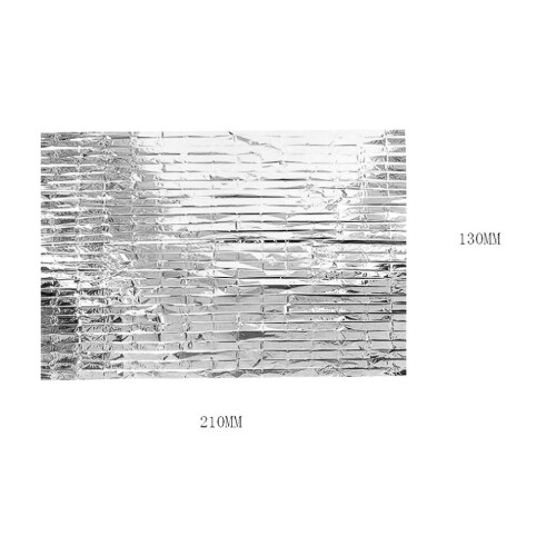 10 Notfall-Überlebensdecken 21x13cm Silber für den Außenbereich 2