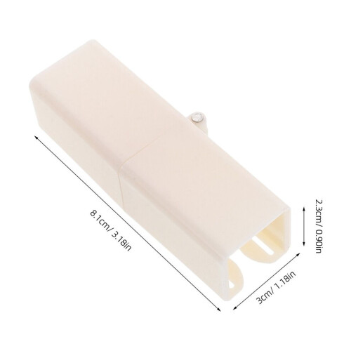 10 conectores de plástico para rieles de cortina para techos y ventanas. 2