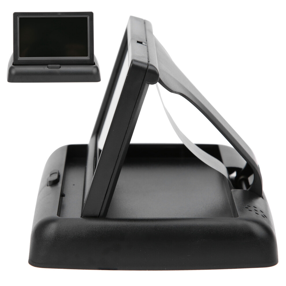 4.3 Inch Tft Lcd Car Monitor With Camera Foldable Rear View For Rv Truck Bus Black 8721360271047