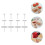 12 decorative nails for baking cakes and cupcakes 4
