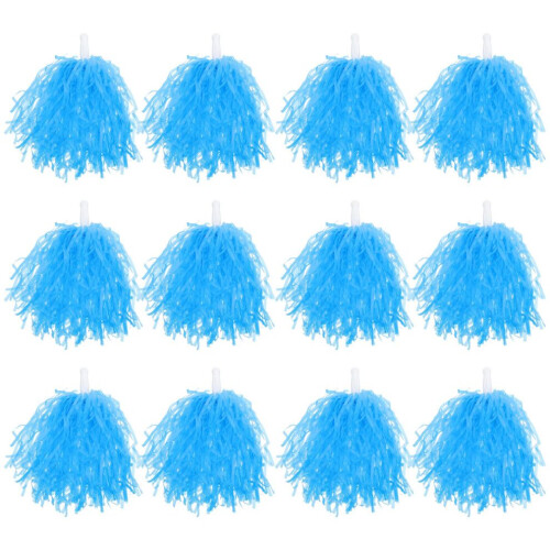 12 cheerleading pompons voor gymlessen