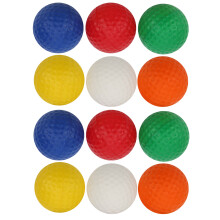 12 Stück Golf-PU-Schaum Bälle, 42 mm, Mehrfarben Indoor-Schwing-Übung
