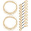 12 Glitter Threads Gold Polyester For Crafting 1